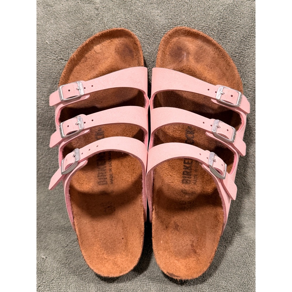 Birkenstock Florida Fresh Pink Three Strap Sandals EU 40 US 9-9.5 Womens - Picture 9 of 9